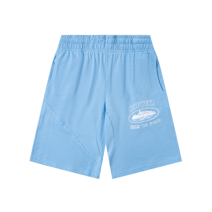 Alcatraz Rules the World Baby Blue Shorts